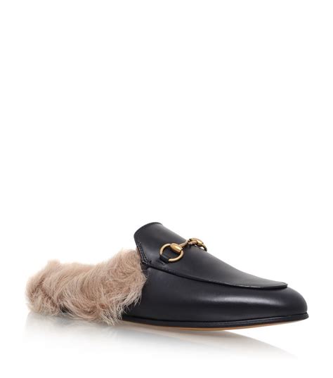 replica gucci slides mules|gucci fur lined mules.